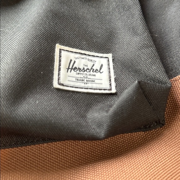 Herschel Supply Company Backpack Heritage Black Black Saddle Brown - Picture 2 of 10